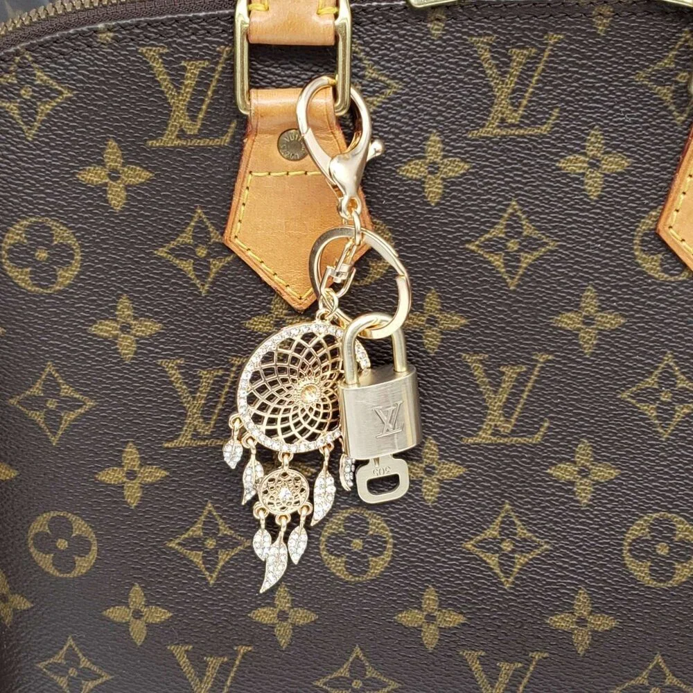 Louis Vuitton Gold Lock & Key 🔑 Authentic LV Unbranded Keychain Charm